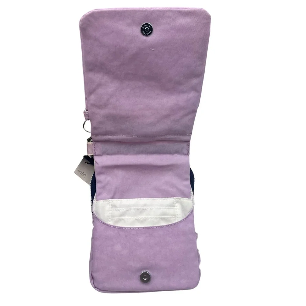 Kipling Eldorado Women's Small Nylon Crossbody Bag Lilac Tan Water Resistant